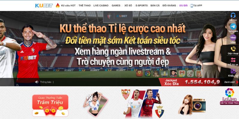 Tổng quát về thông tin sảnh thể thao tại nhà cái Kubet